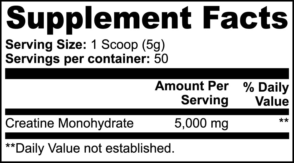 Creatine Monohydrate 100% Pure - Vilk Wellness