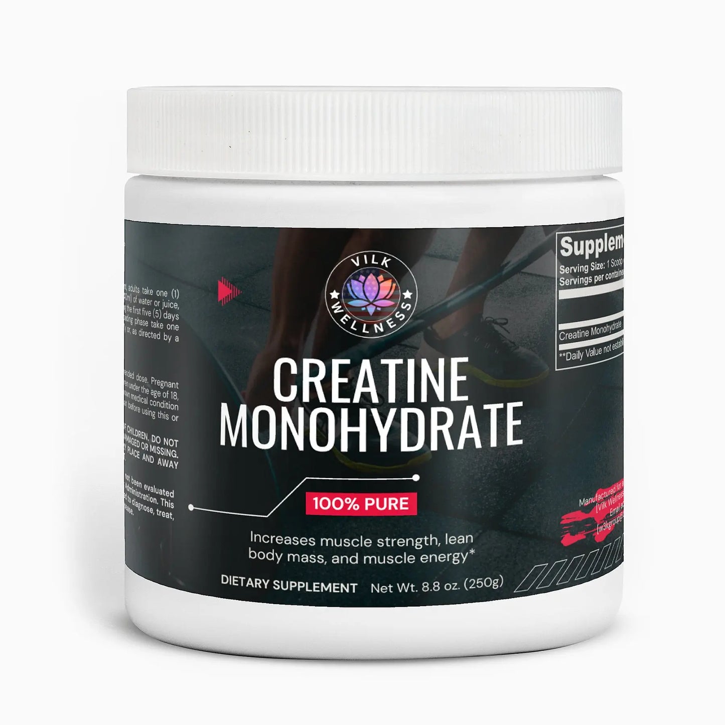 Creatine Monohydrate 100% Pure - Vilk Wellness